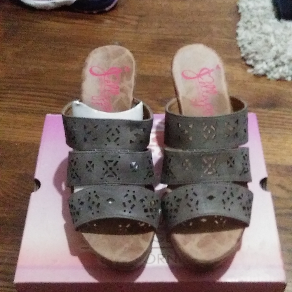 NWT Jellypop cork mules